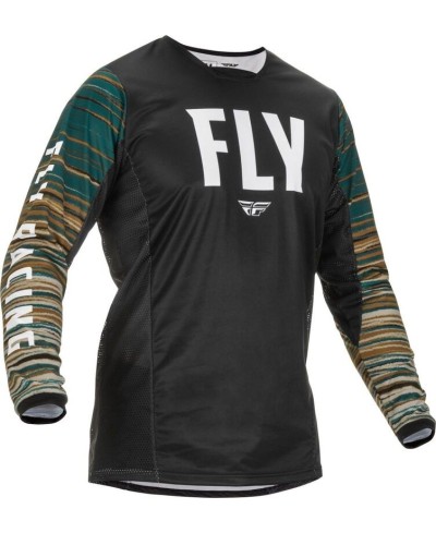 Maillot FLY RACING Kinetic Wave Noir/Rum M