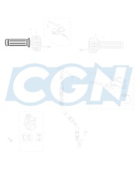 REVETEMENT POIGNEE GAUCHE SCOOTER/MAXI SCOOTER OEM PEUGEOT SUM UP/VCLIC