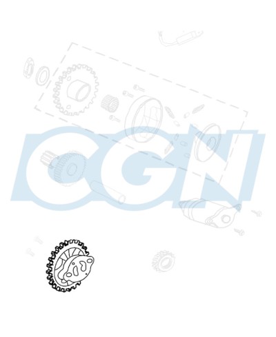 POMPE A HUILE SCOOTER OEM PEUGEOT TWEET/VIVACITY 3 4T