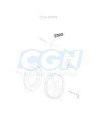 REVETEMENT POIGNEE GAUCHE SCOOTER OEM PEUGEOT TWEET