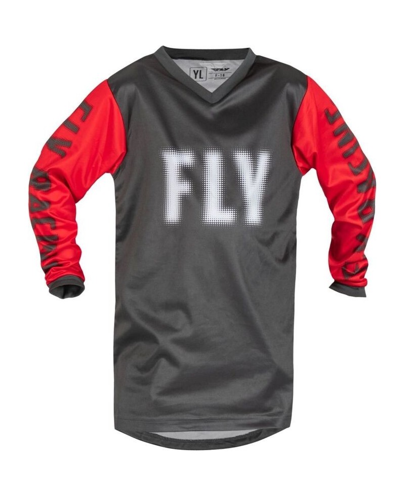 Maillot enfant FLY RACING F-16 - gris/rouge