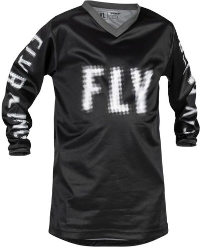 Maillot enfant FLY RACING F-16 - noir/blanc