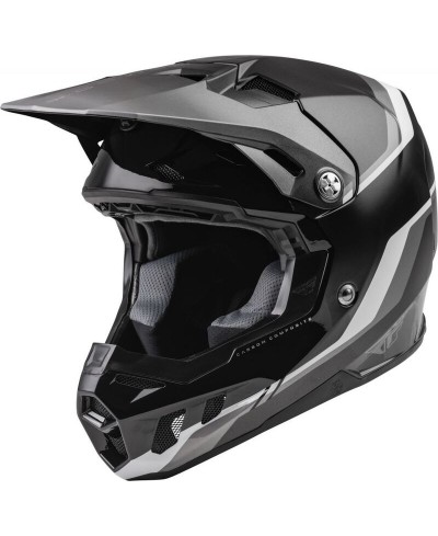 Casque FLY RACING Formula CC Driver Noir/Charcoal/Blanc XL