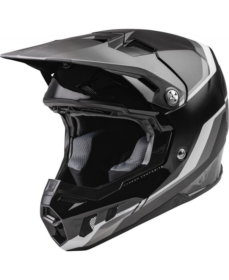 Casque FLY RACING Formula CC Driver Noir/Charcoal/Blanc XL