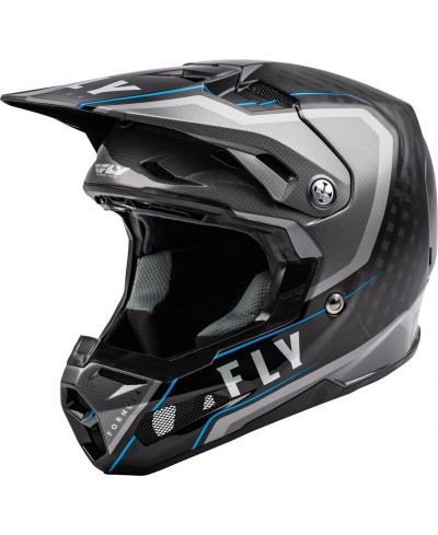 Casque FLY RACING Formula Carbon Axon Noir/Gris/Bleu XL