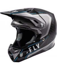Casque FLY RACING Formula Carbon Axon Noir/Gris/Bleu XL