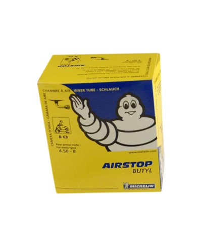 CHAMBRE A AIR SCOOTER  8" 4.50 X 8 MICHELIN AIRSTOP 8C3 (VALVE COUDEE 90°)