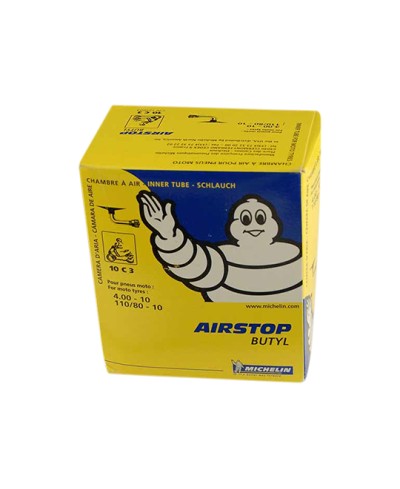 CHAMBRE A AIR SCOOTER 10" 4.00 X 10 MICHELIN AIRSTOP 10C3 (VALVE COUDEE 90°)