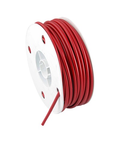 GAINE DIAMETRE EXT. 5MM DIAMETRE INT. 2.6MM - ROUGE (ROULEAU DE 50 METRES)