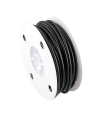 GAINE DIAMETRE EXT. 5MM DIAMETRE INT. 2.6MM - NOIR (ROULEAU DE 50 METRES)