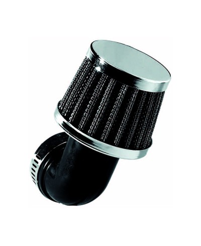 FILTRE A AIR TUN'R PHBG CONIQUE KN COUDE 90° CHROME