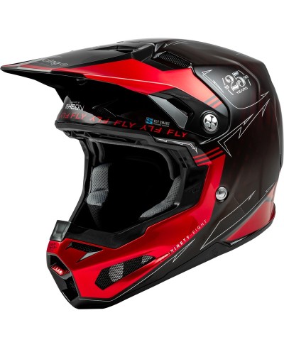 Casque FLY RACING Formula Smart Carbon Legacy - rouge carbone/noir