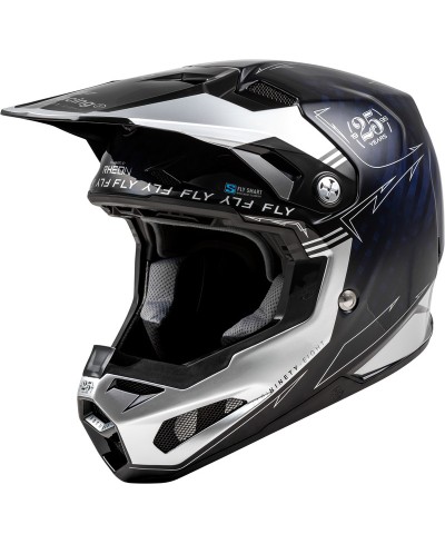 Casque FLY RACING Formula Smart Carbon Legacy - bleu carbone/argent