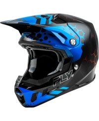 Casque FLY RACING Formula CC Tektonic - noir/bleu/rouge