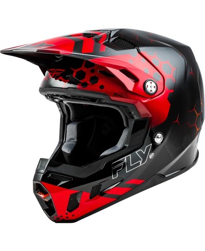 Casque FLY RACING Formula CC Tektonic - noir/rouge/orange