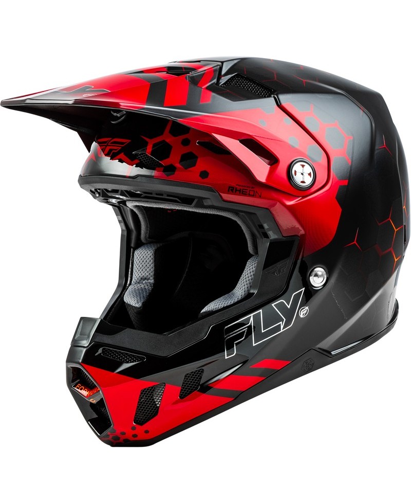 Casque FLY RACING Formula CC Tektonic - noir/rouge/orange