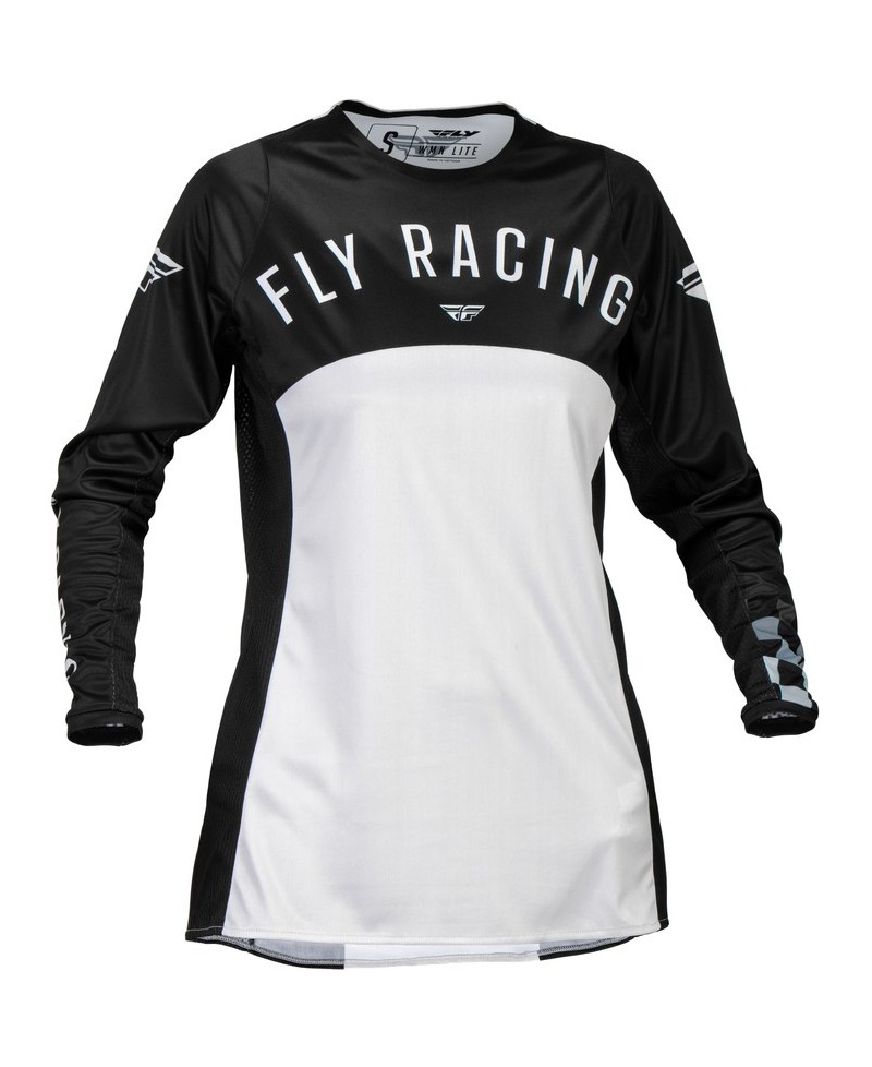 Maillot femme FLY RACING Lite - noir/gris clair