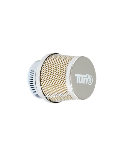 FILTRE A AIR TUN'R D28-35 CONIQUE GRILLE DROIT CHROME/CHROME