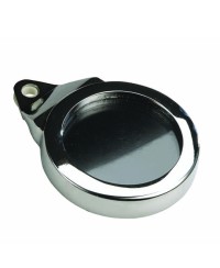 SUPPORT/PORTE VIGNETTE ASSURANCE/CRIT'AIR TUN'R ALU CHROME (ROND)