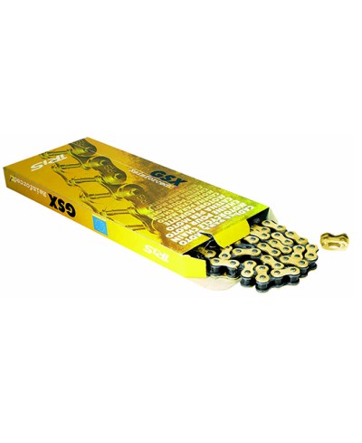 CHAINE CYCLO 415 IRIS GSX 108M RENFORCEE OR