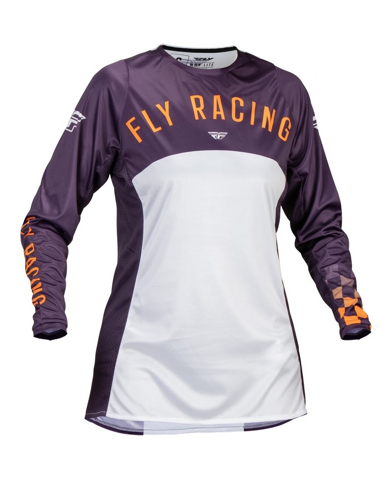 Maillot femme FLY RACING Lite - Deep Purple/blanc/Neon Coral