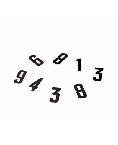 NUMERO PROPLAQUES/PPI 45MM 7 NOIR (X50)