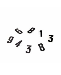 NUMERO PROPLAQUES/PPI 45MM 7 NOIR (X50)