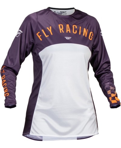 Maillot femme FLY RACING Lite - Deep Purple/blanc/Neon Coral