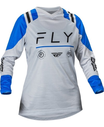 Maillot femme FLY RACING F-16 - Arctic Grey/bleu