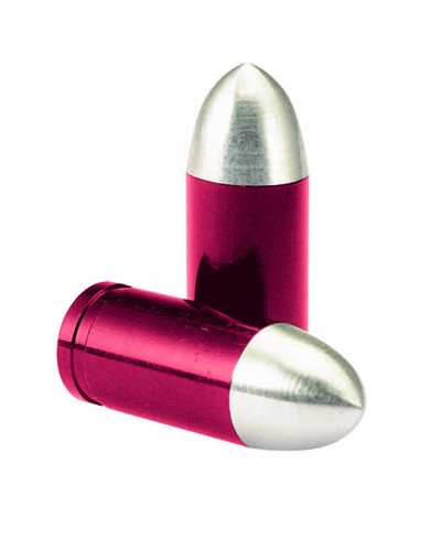 CAPUCHON/BOUCHON VALVE TUN'R OBUS LISSE ROUGE (X2)