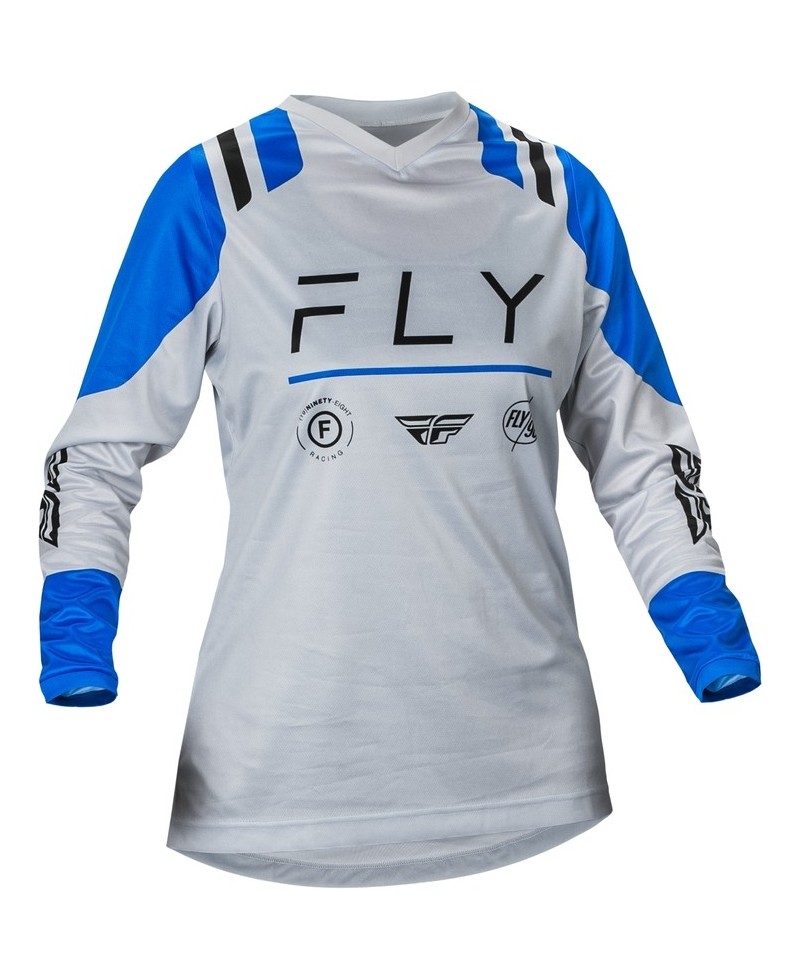 Maillot femme FLY RACING F-16 - Arctic Grey/bleu
