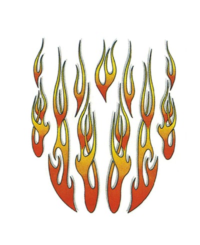 AUTOCOLLANT FLAMMES (20X24CM)