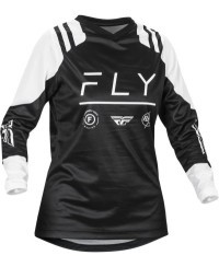 Maillot femme FLY RACING F-16 - noir/blanc