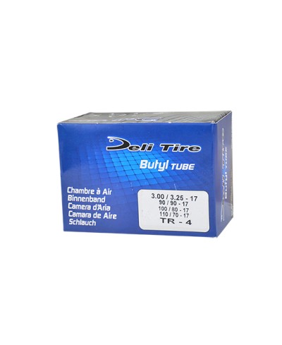 CHAMBRE A AIR MOTO 17" 3.00-3.25 X 17 DELI TIRE U307 TR4