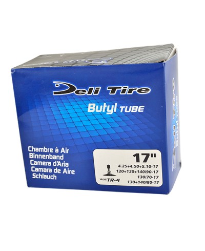 CHAMBRE A AIR MOTO 17" 4.50-5.10 X 17 DELI TIRE U457 TR4