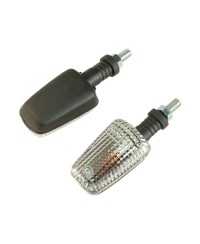 CLIGNOTANT TUN'R* RECTANGLE  F.COURTE NOIR/TRANSPARENT+AMPOULES ORANGE (PR)