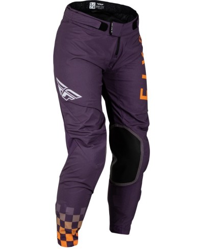 Pantalon femme FLY RACING Lite - Deep Purple/blanc/Neon Coral
