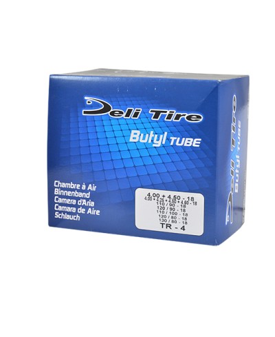 CHAMBRE A AIR MOTO 18" 4.00-4.60 X 18 DELI TIRE U408 TR4