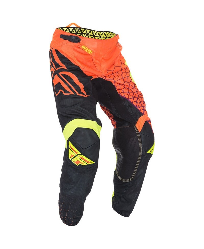 Pantalon FLY RACING Kinetic Trifecta Mesh - orange fluo/noir