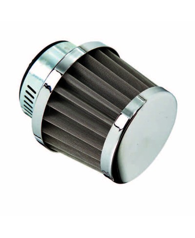 FILTRE A AIR TUN'R D28-35 CONIQUE KN PM DROIT CHROME