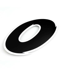 AUTOCOLLANT NUMERO 0 NOIR L 9CM