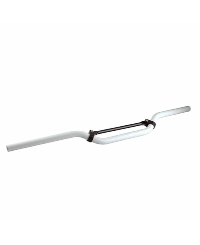 GUIDON MECABOITE/MOTO TUN'R CROSS ALU BLANC (L810 H 55)