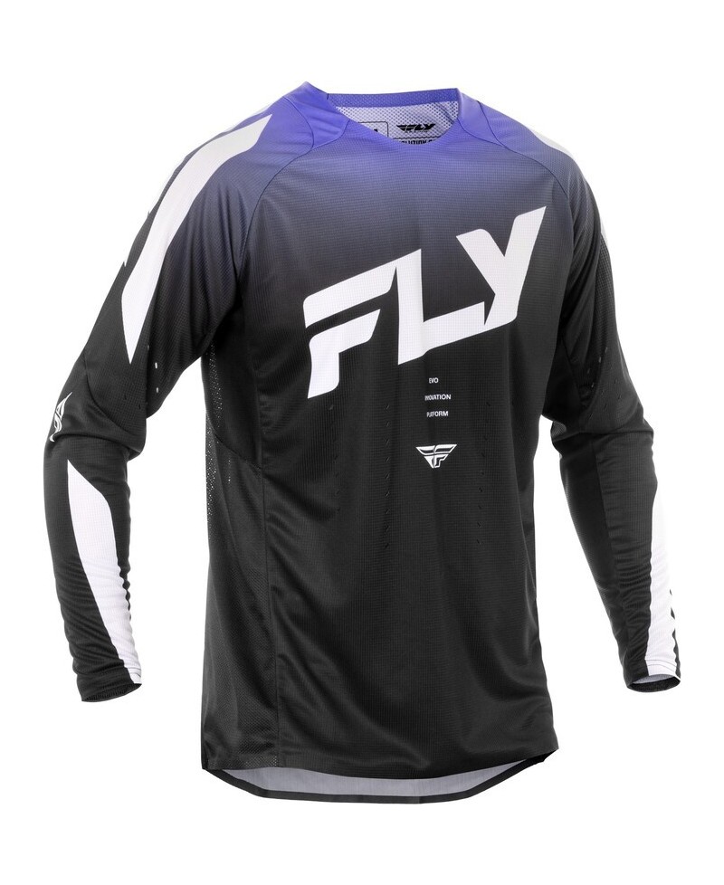 Maillot FLY RACING Evolution DST - noir/blanc/violet