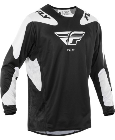 Maillot FLY RACING Kinetic SYM - noir/blanc
