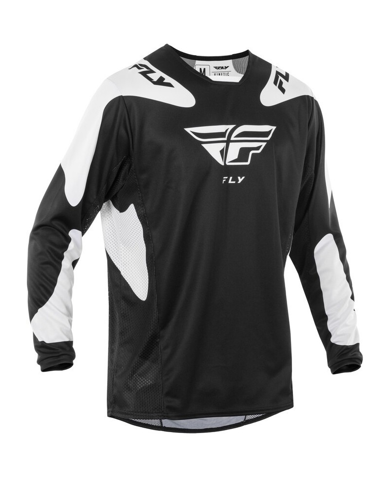 Maillot FLY RACING Kinetic SYM - noir/blanc