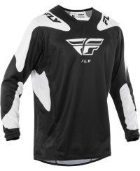 Maillot FLY RACING Kinetic SYM - noir/blanc