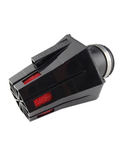 FILTRE A AIR TUN'R D28-35 EVOLUT 2 COUDE 30° CORPS NOIR/MOUSSE ROUGE