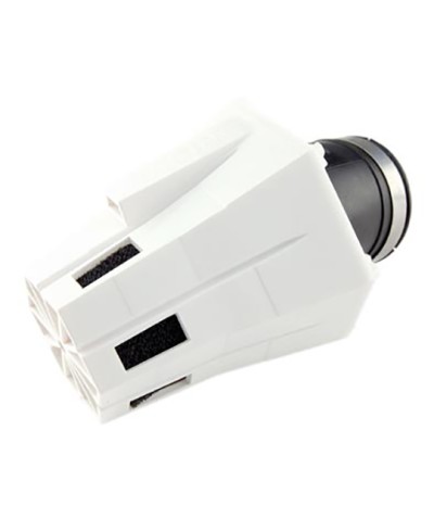 FILTRE A AIR TUN'R D28-35 EVOLUT 2 COUDE 30° CORPS BLANC/MOUSSE NOIR