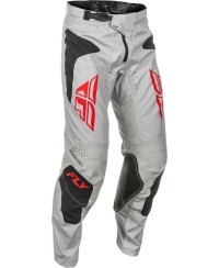 Pantalon FLY RACING Kinetic SYM - gris clair/rouge/noir
