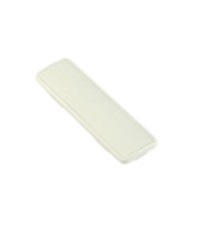 PLAQUE CACHE NUMEROS CADRE SCOOTER TUN'R ADAPT. BOOSTER/BW'S/NITRO/AEROX BLANC VERNI